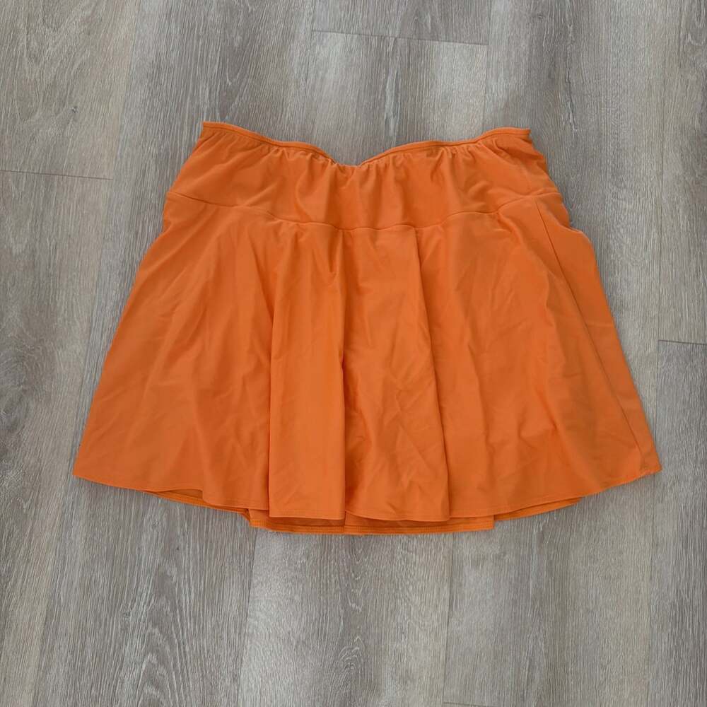 Bolder Sparkle Skirts Women's Skorts Orange Tennis Golf Size 3XL (29)